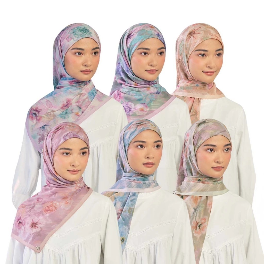 naelofar Ikat Chiffon Square