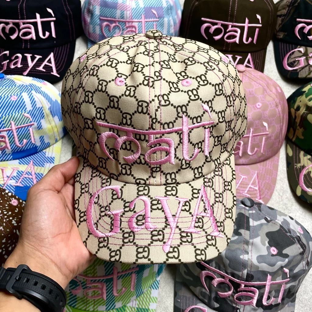 Caps Mati Gaya Gucci Krem Mangga 2 Original Merchandise