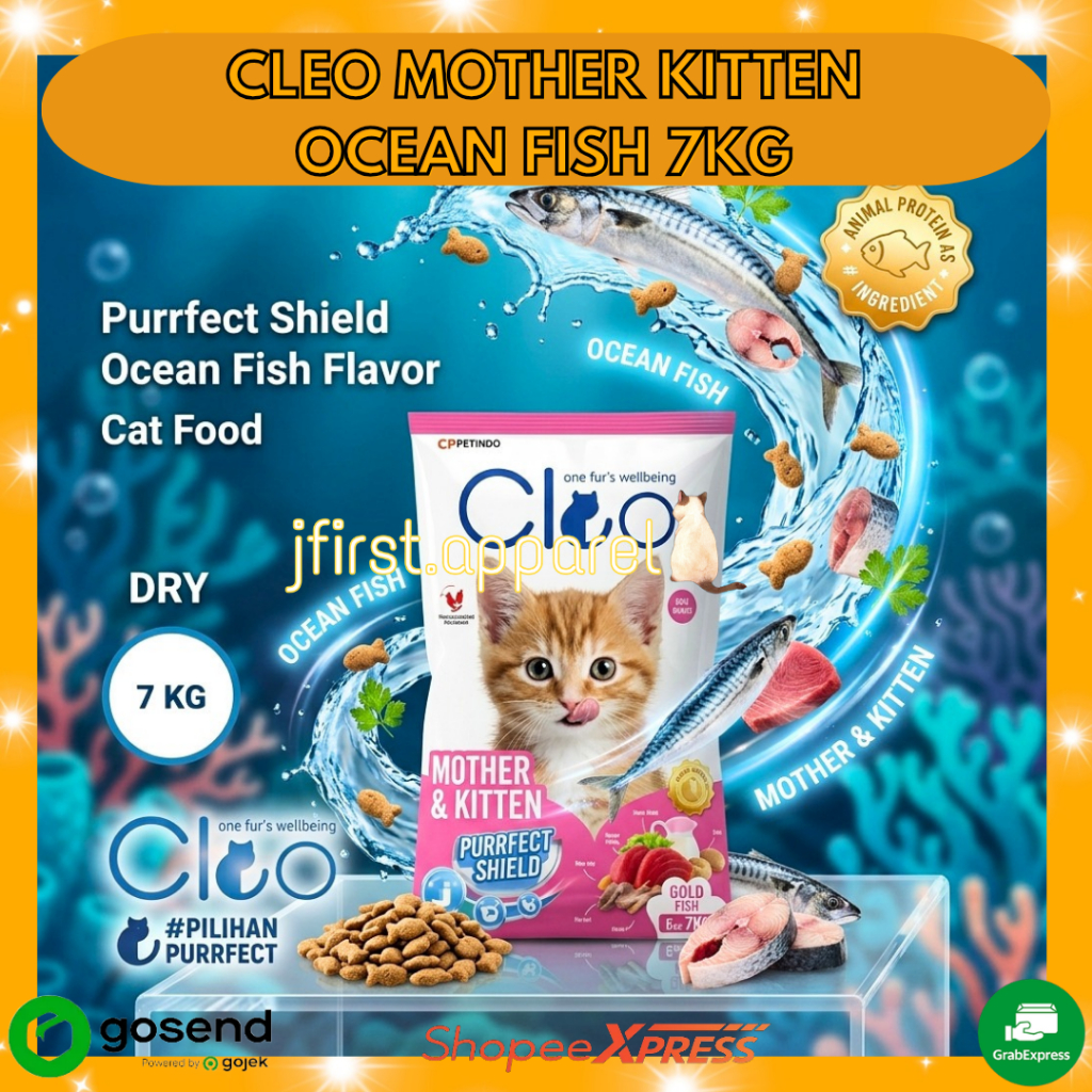 CLEO KITTEN OCEAN FISH 7KG | MAKANAN KUCING CLEO KITTEN OF