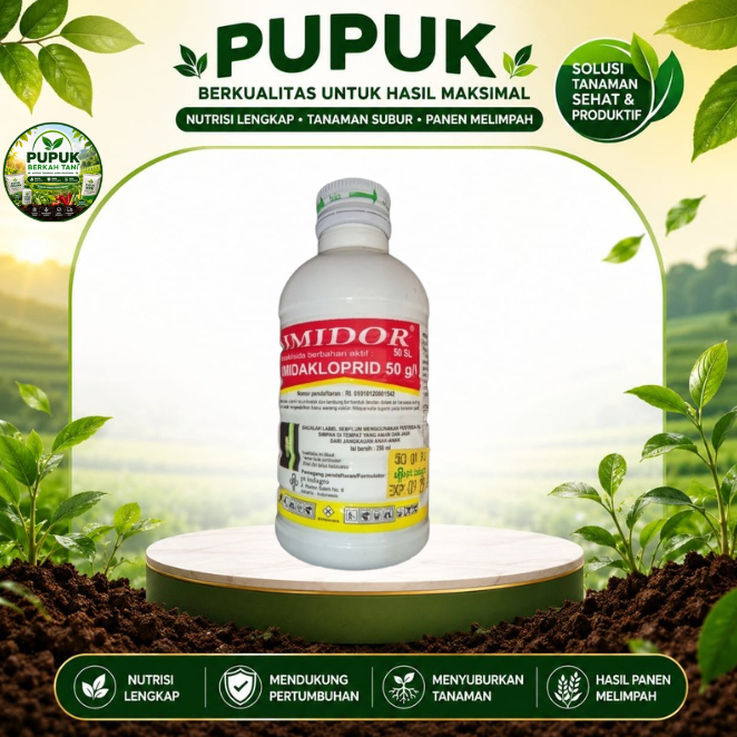 INSEKTISIDA IMIDOR 50 SL 250 ML - Bahan Aktif Imidakloprid