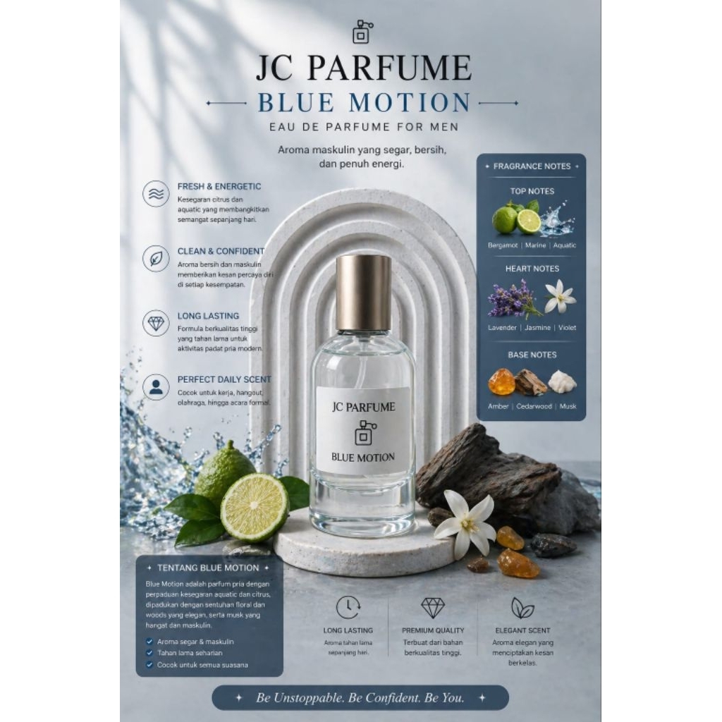 JC PARFUME PARFUM COWOK 30 ML BELI 1 GRATIS 1