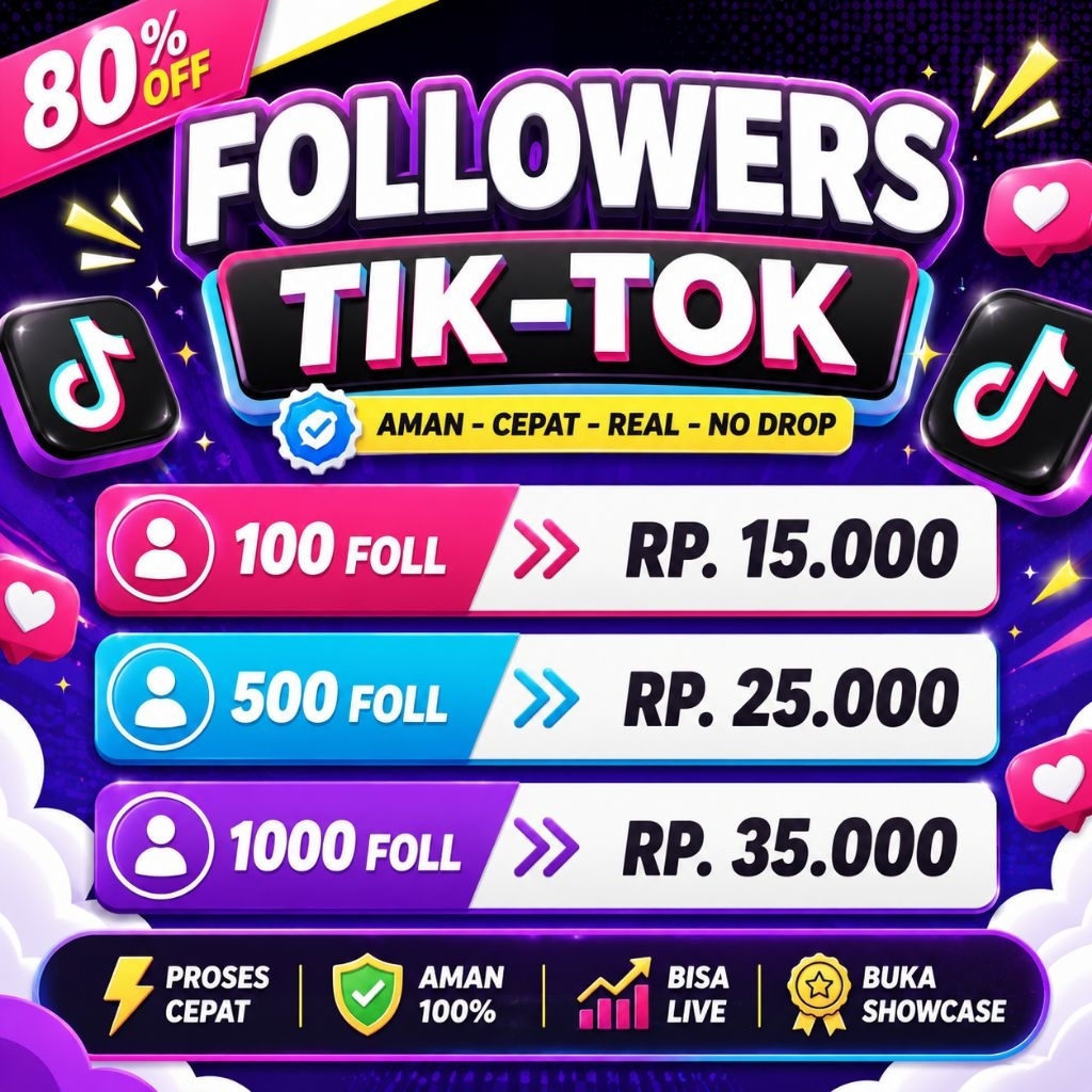 JASA FOLLOWERS TIKTOK MURAH & BERKUALITAS