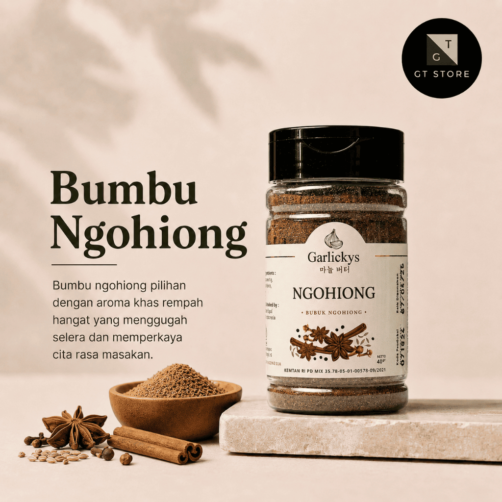 Bumbu Ngohiong Halal / Bubuk Ngohiong / Ngo Hiong / Ngo Hiang / Five Spice Powder by GARLICKYS