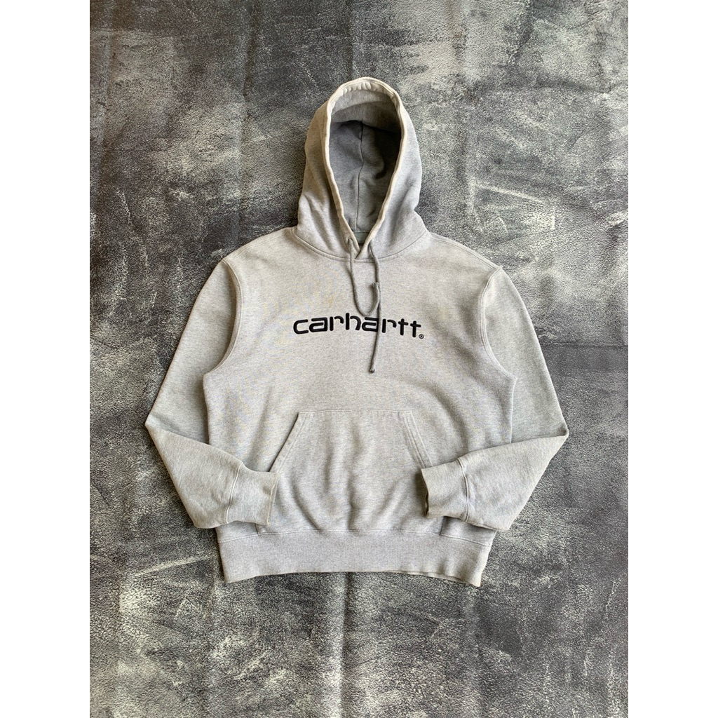 carhartt wip hooded sweatshirt gray