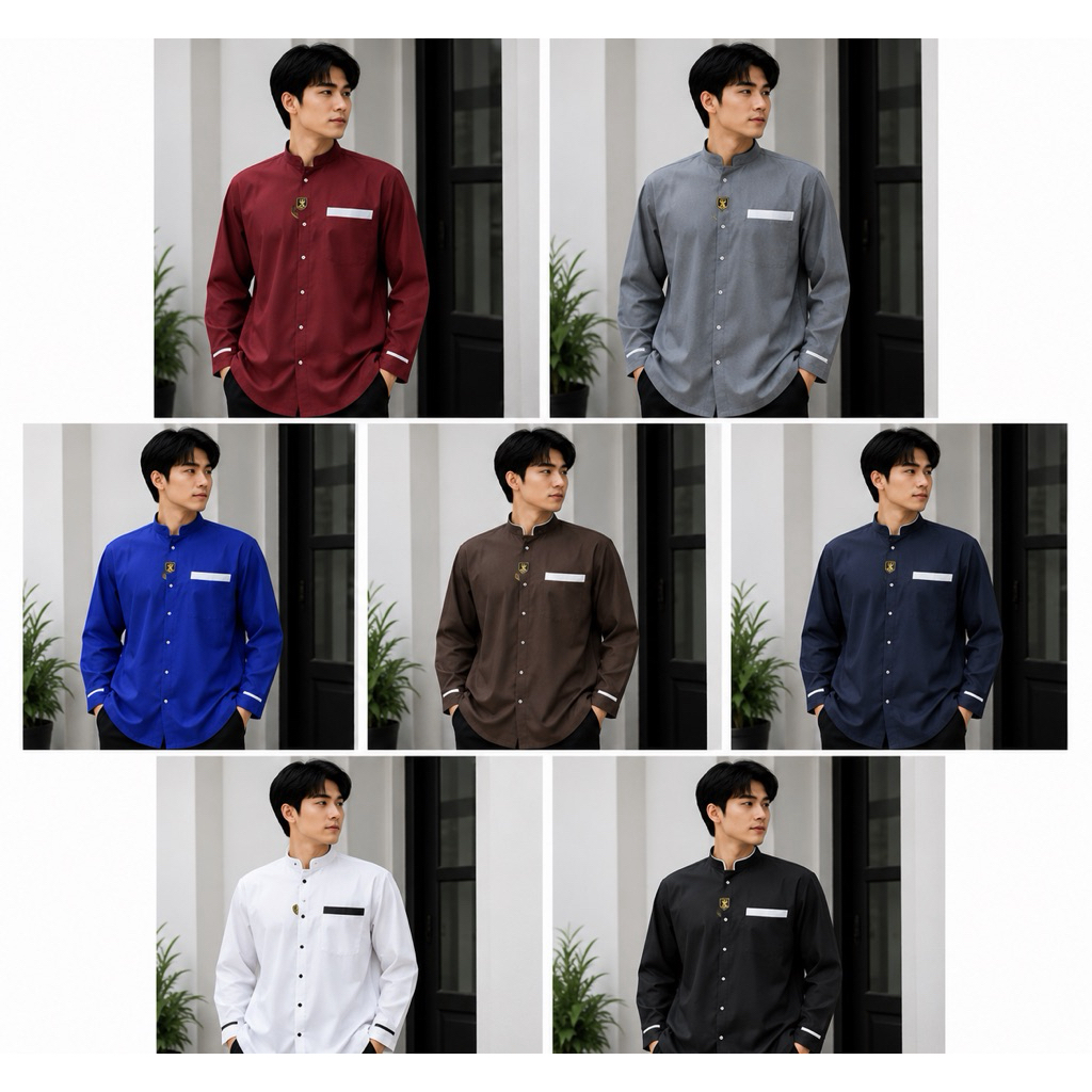 Baju jasko panjang / Baju muslim pria / Baju koko jasko / atasan muslim pria / baju koko dewasa