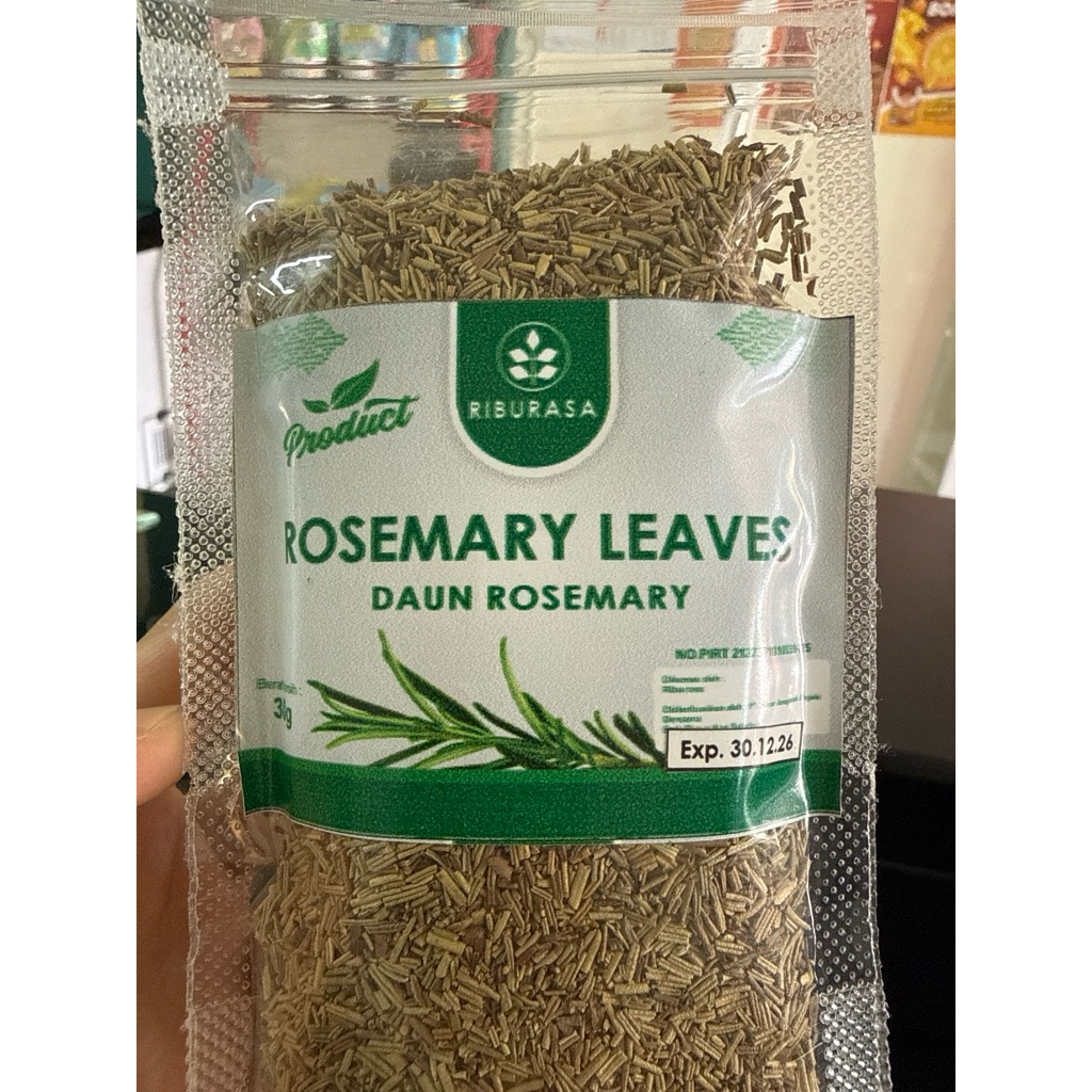 Daun Rosemary Kering 20gr - Bumbu Dapur Eropa, Pengusir Nyamur, Aroma Kuat