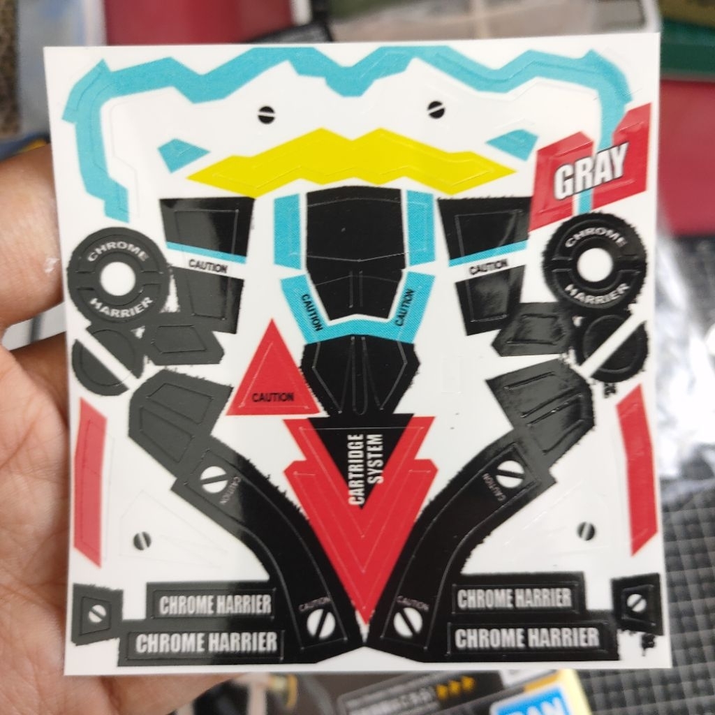 battle bdaman Chrome harrier cutting sticker