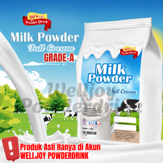 WELLJOY - Susu Bubuk Full Cream | Khusus Minuman | Pengganti Susu UHT - 1KG