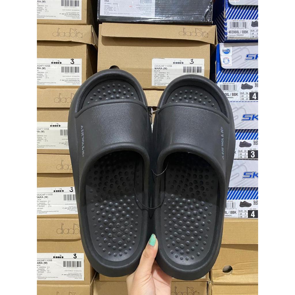 Airwalk Carta Black [TANPA BOX] Sendal Pria Original