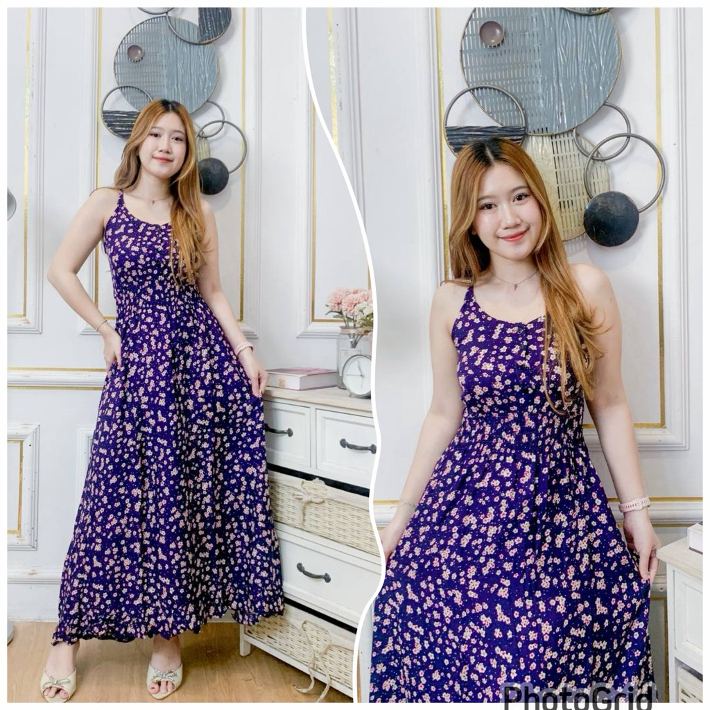 daster arumi/dress arumi/kancing depan/kancing hidup/bumil busui/singlet/panjang/katun rayon/daster 