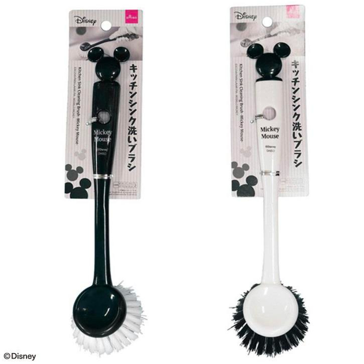Daiso Kitchen sink wash brush Mickey Mouse