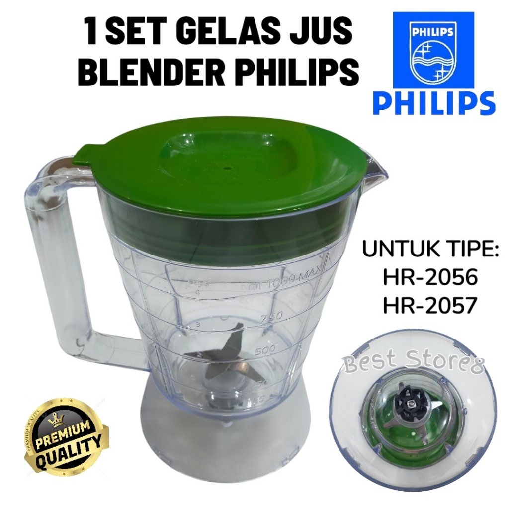 GELAS JUS BLENDER PHILIPS 1SET HR-2056 HR-2057