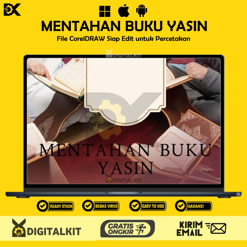 [T0979] Template Buku Yasin | Layout Siap Digunakan