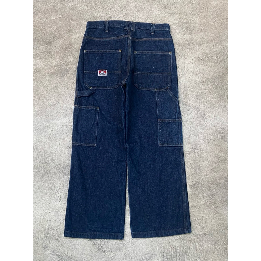 vintage ben davis carpenter denim blue indigo