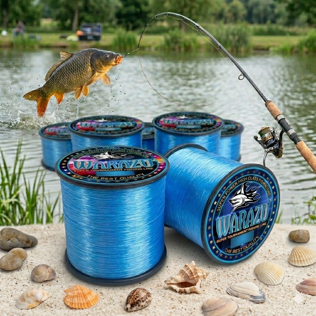 WARAZU FISHING line wrna Biru Langit (WARAZU FISHING LINE WARNA bisa COD (SENAR PANCING ANTI KRITING