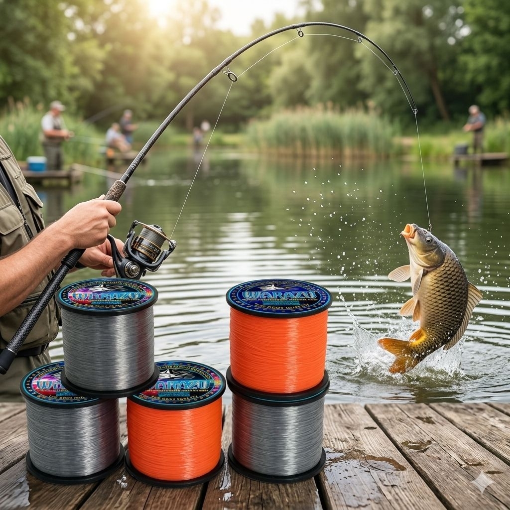 WARAZU FISHING LINE bisa COD (SENAR PANCING ANTI KRITING,ELASTIS,KUAT,TAHAN GESEKAN dan MUDAH TENGGE