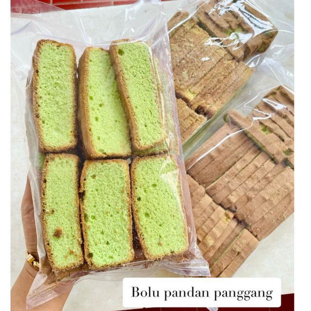 Bolu Panggang Pandan 400gr 200gr Kue Kering Palma - Aneka Camilan Magelang
