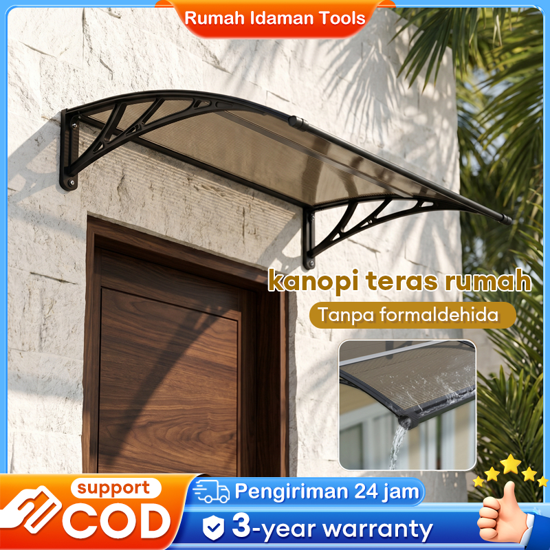 Homenta kanopi teras rumah Kanopi Tahan Lama Anti Hujan dan UV Canopy Kanopi atap Atap Transparan Ta