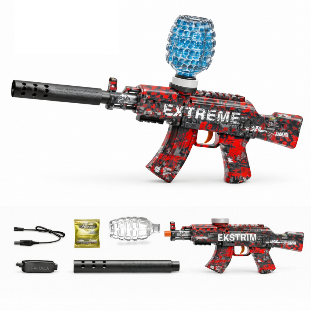 Izibro - Mainan Tembakan WGB Pistol Nerf Anak Edukasi Water Gell Blaster Senapan Shotgun Edukatif