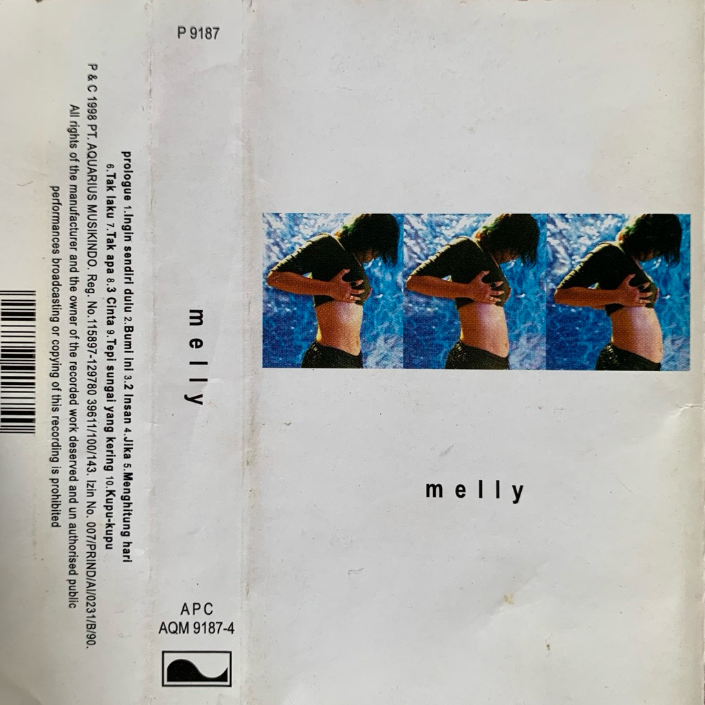 Kaset Pita Melly - Self Titled (1999 Aquarius Musikindo)