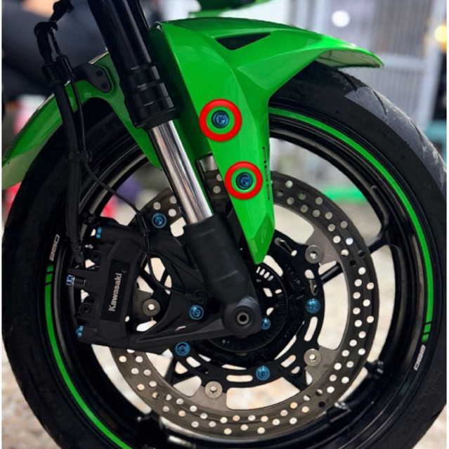 BAUT SPAKBOR DEPAN TITANIUM ZX25R ZX4RR ZX6R ZX10R ORIGINAL GR5