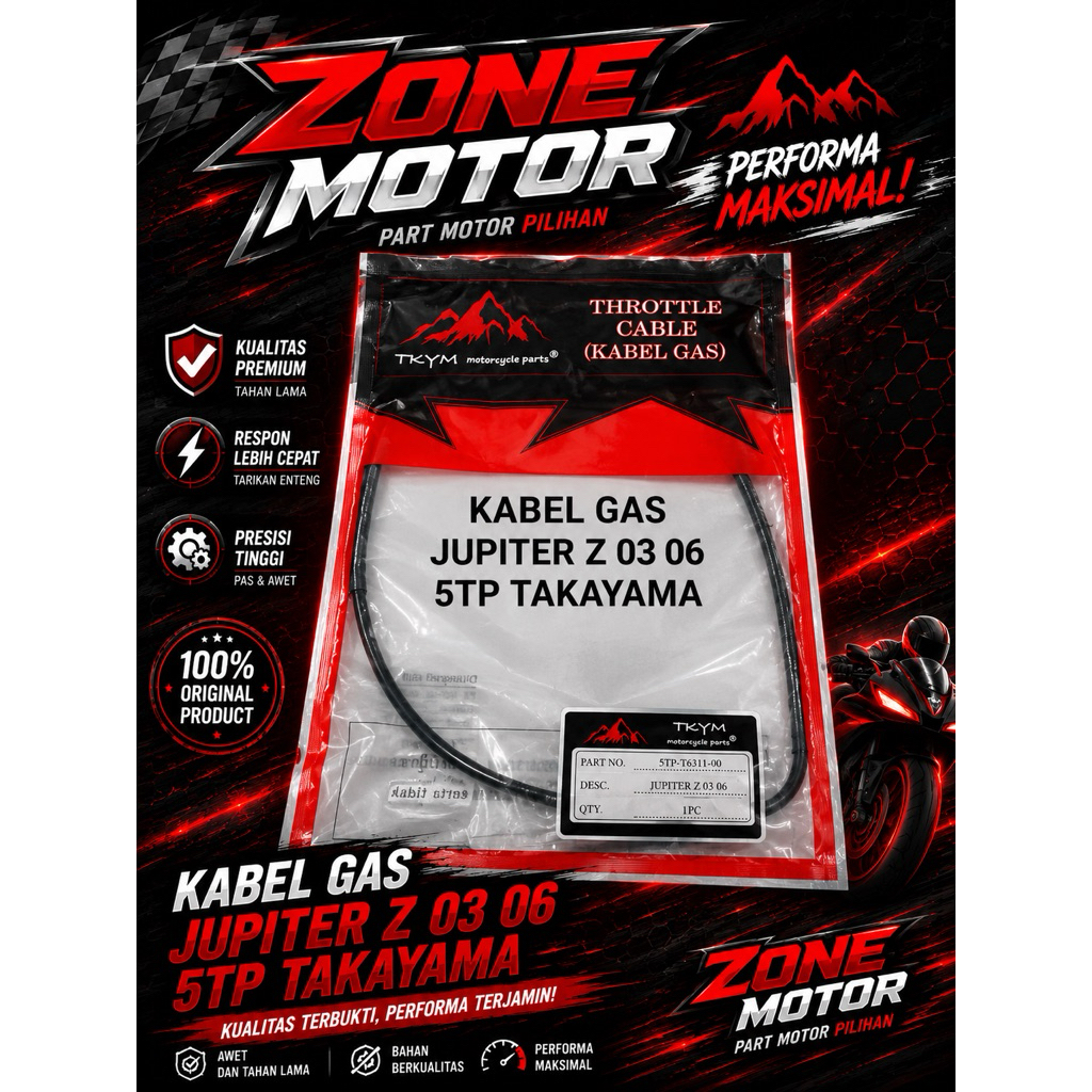Takayama KABEL GAS tipe motor JUPITER Z 03