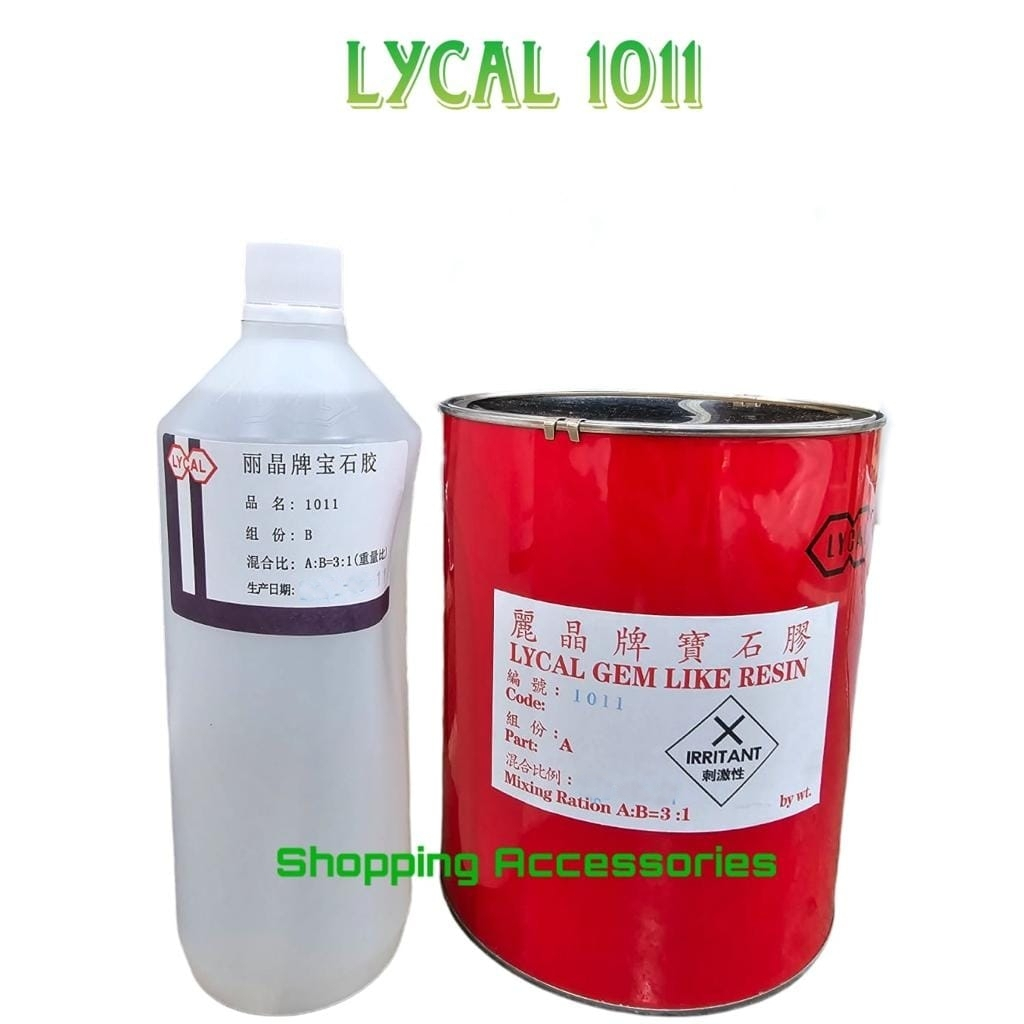 Resin Bening Lycal Keras dgn Katalis 1011 1 SET
