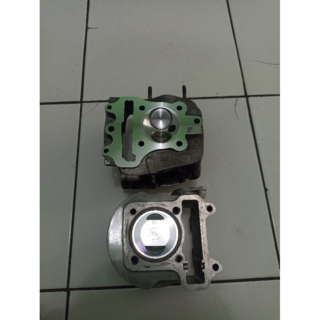 PAKET BORE UP BEAT KARBU/FI/ESP KVY/KZL/K44 130CC PISTON 54.5 KLEP STANDAR/KLEP 27-23