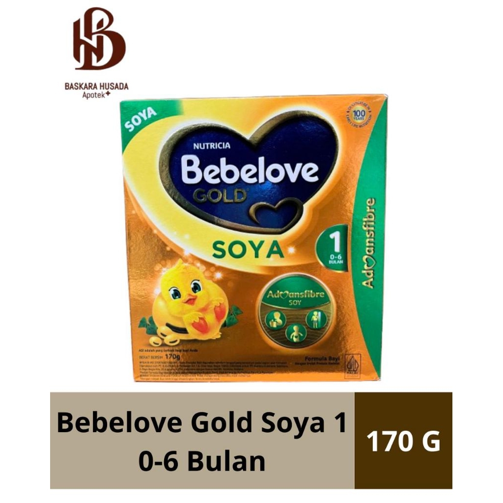 Bebelove Gold Soya 1 - Formula Soya Bayi Bubuk 170 Gram dengan Isolat Protein Kedelai
