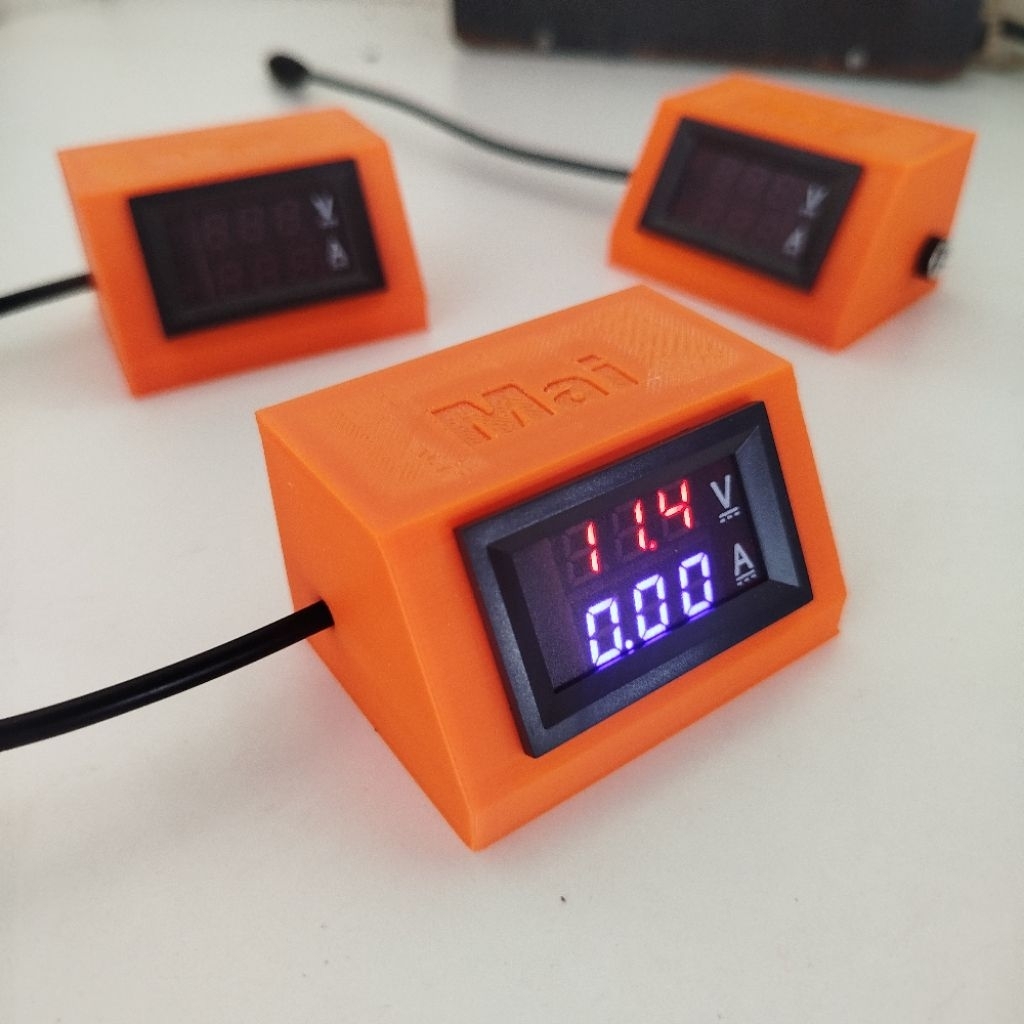 Ampere meter adaptor, voltmeter DC jadi, Ampere meter DC jadi