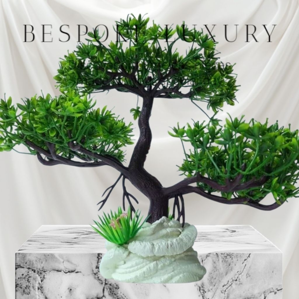 Hiasan Aquarium Bonsai Besar Tenggelam Semen Kuat