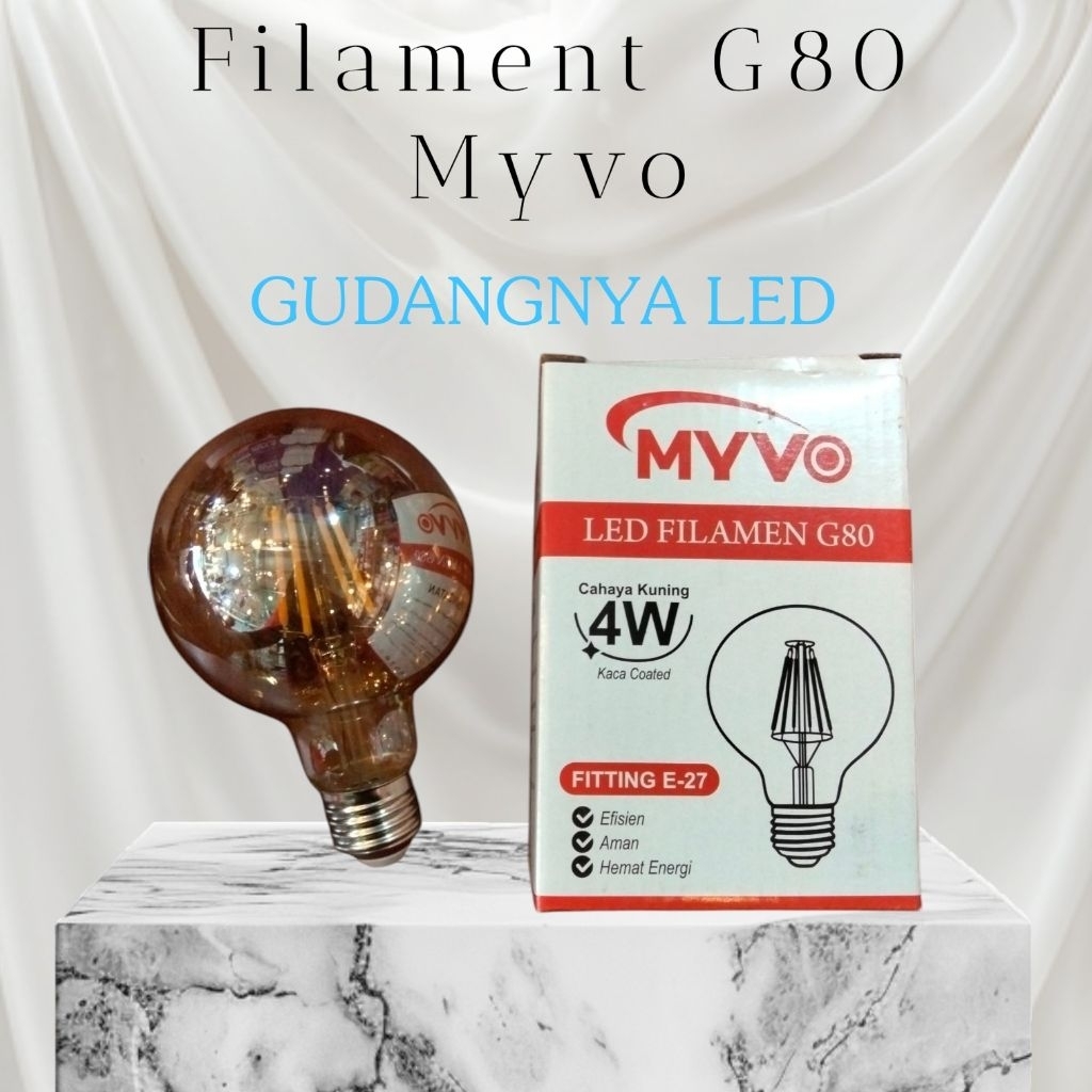 Led Filament G80 4w ww Myvo