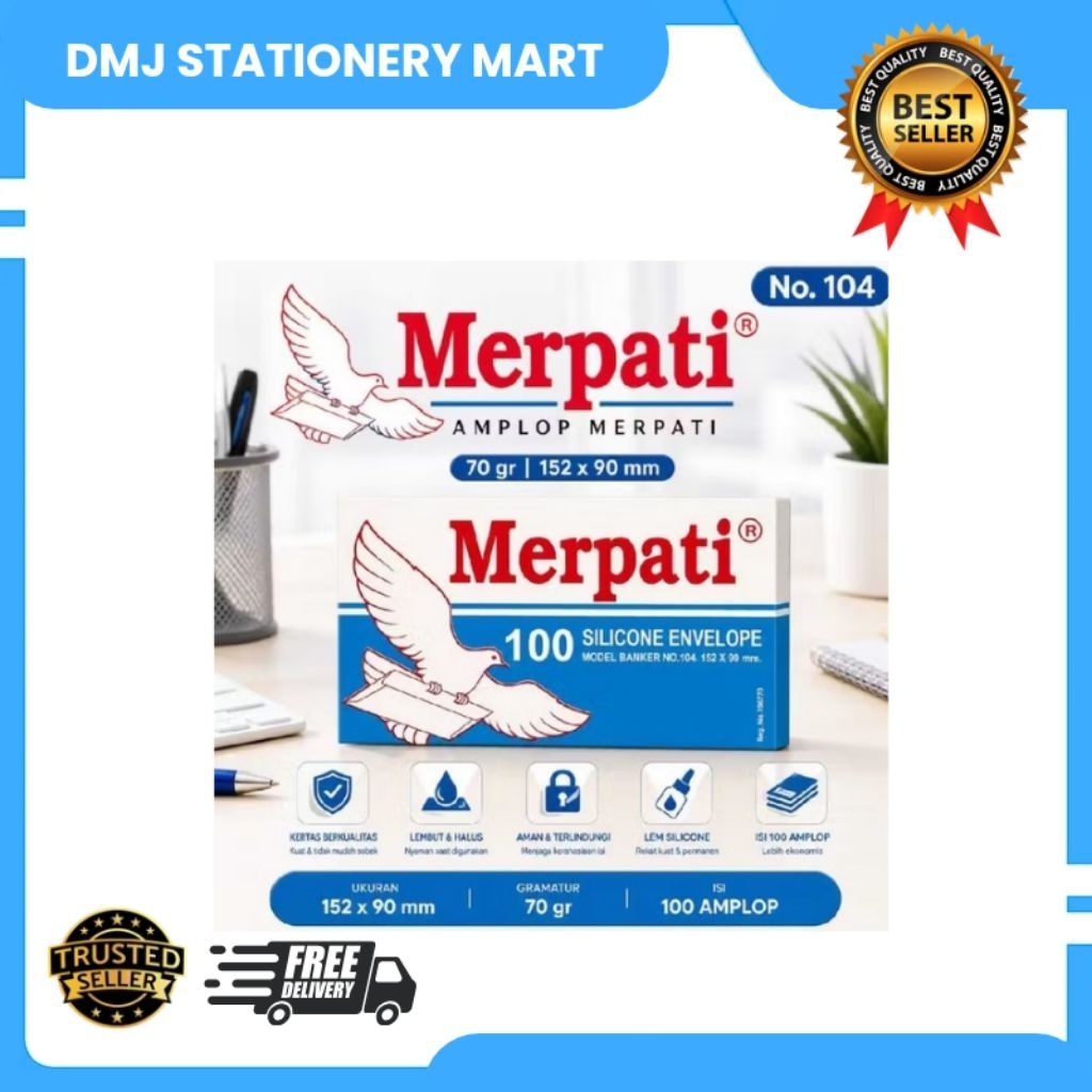 Amplop merpati putih polos