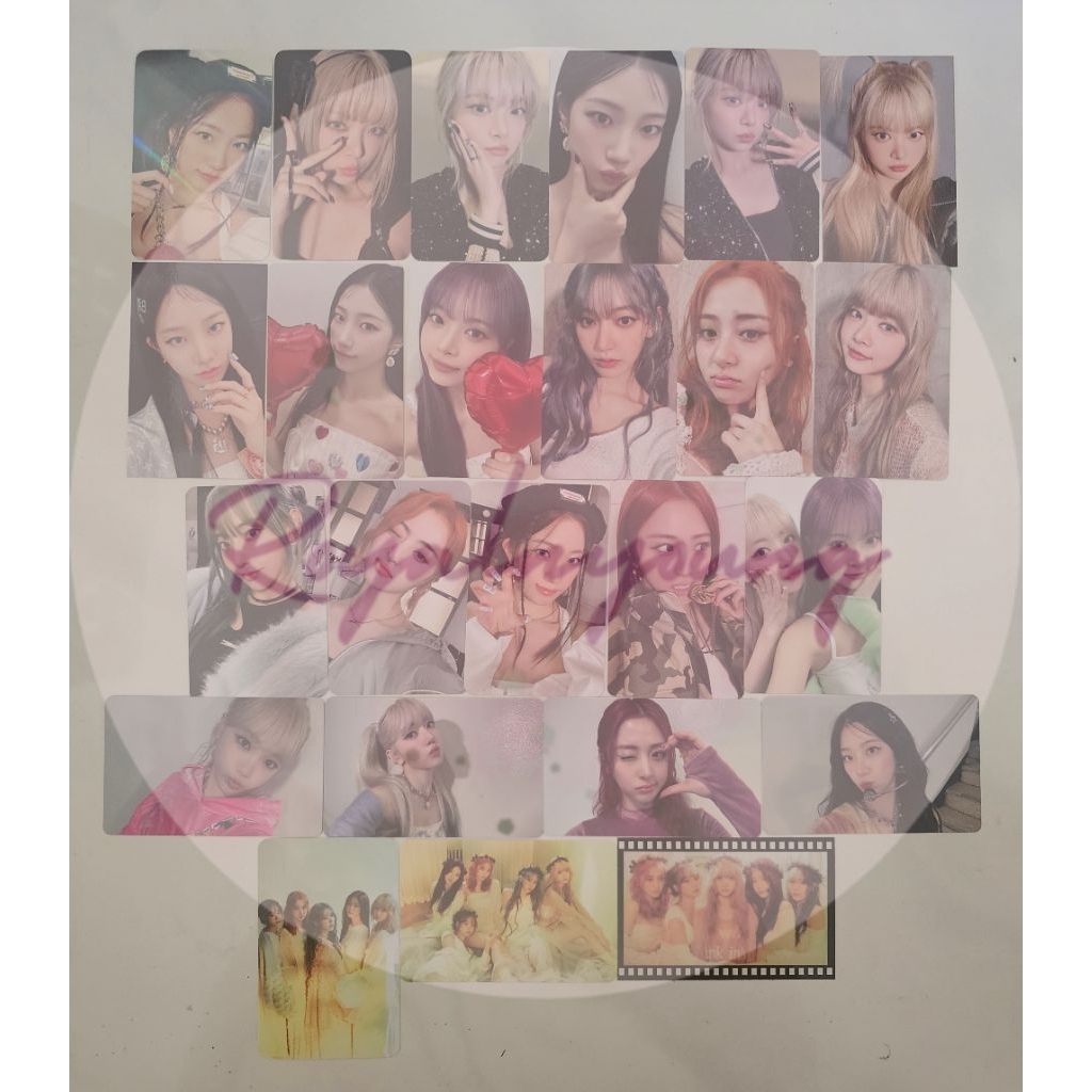Photocard PC Le Sserafim EASY Chaewon Sakura Kazuha Yunjin Eunchae