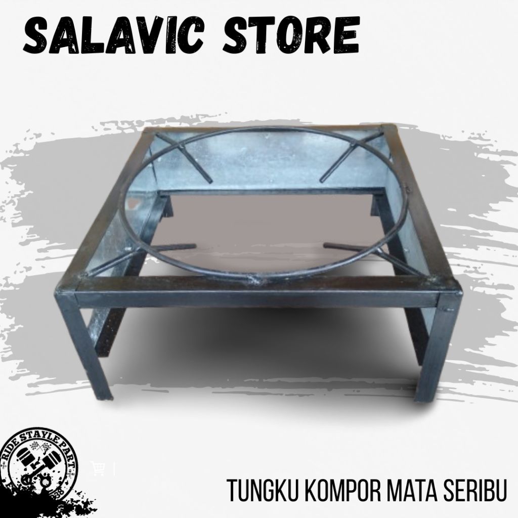 RANGKA KOMPOR API SERIBU MODEL SIKU - TUNGKU KOMPOR MATA SERIBU - DUDUKAN KOMPOR SERIBU MATA