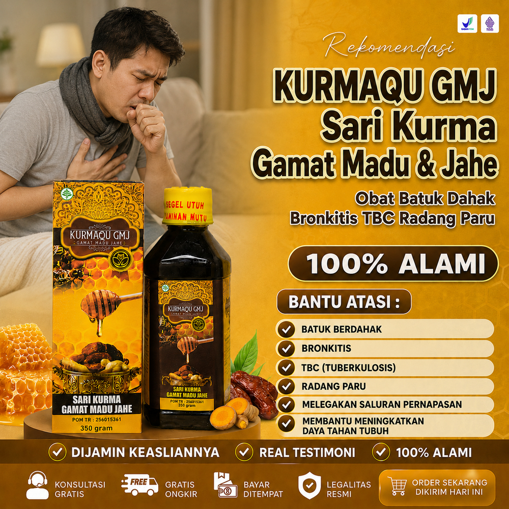Obat Dahak, Dahak Berdarah, Dahak Ada Bercak Darah, Bronkitis, TBC, Radang Paru Paru, dgn KURMAQU