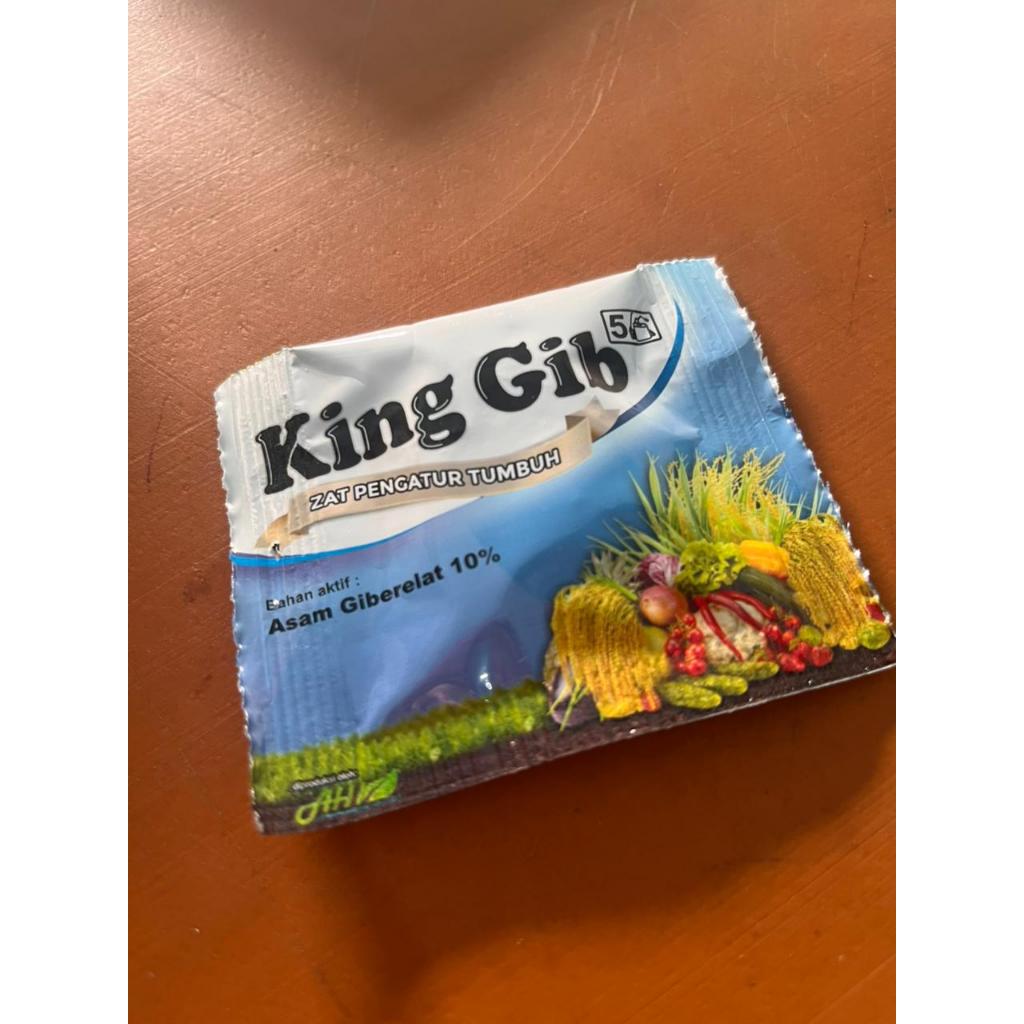King Gib - Zat Pengatur Tumbuh, Penyubur Tanaman 5 gr