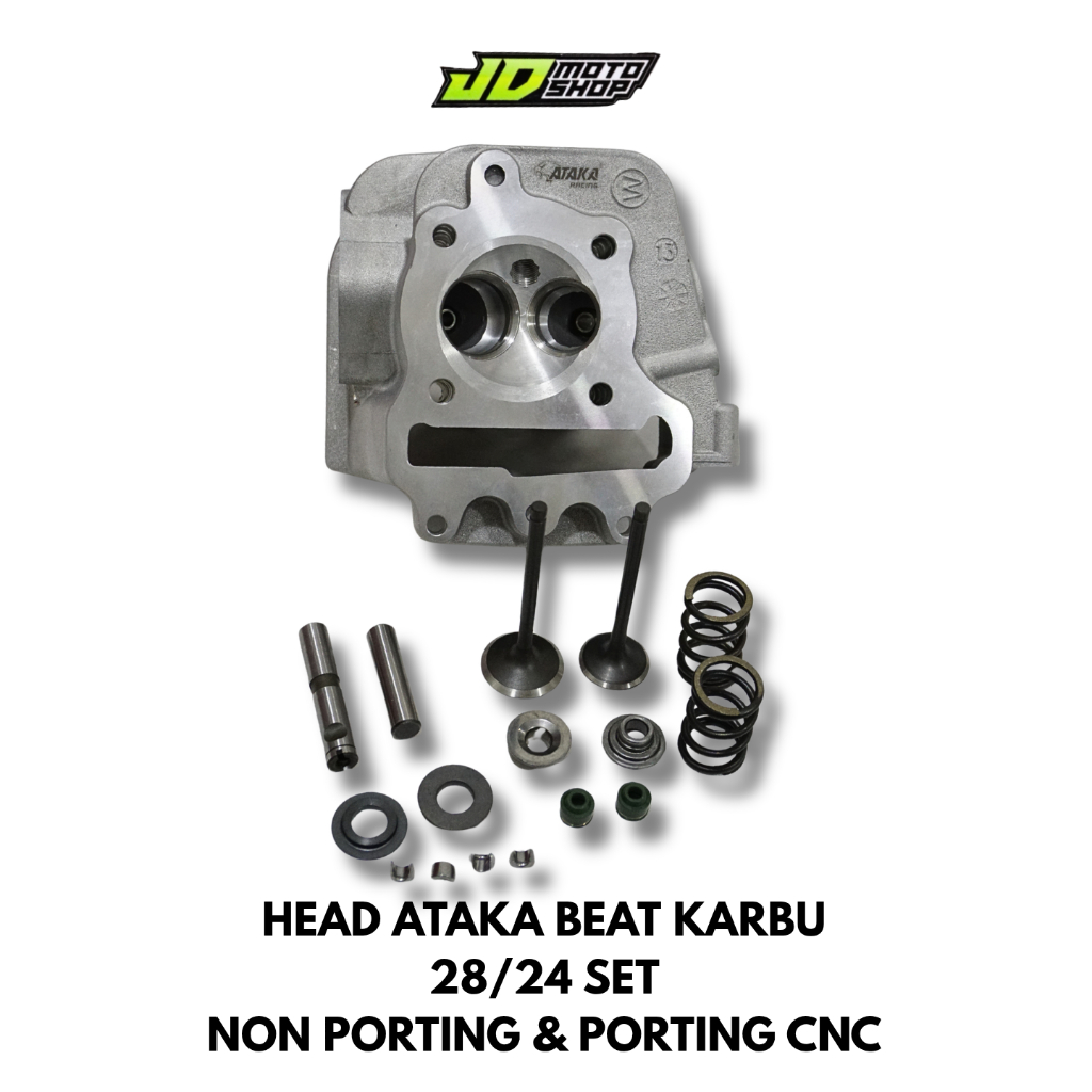 ATAKA RACING CYLINDER SILINDER HEAD BEAT KARBU KVY 28 24 28/24 PORTING CNC NON PORTING