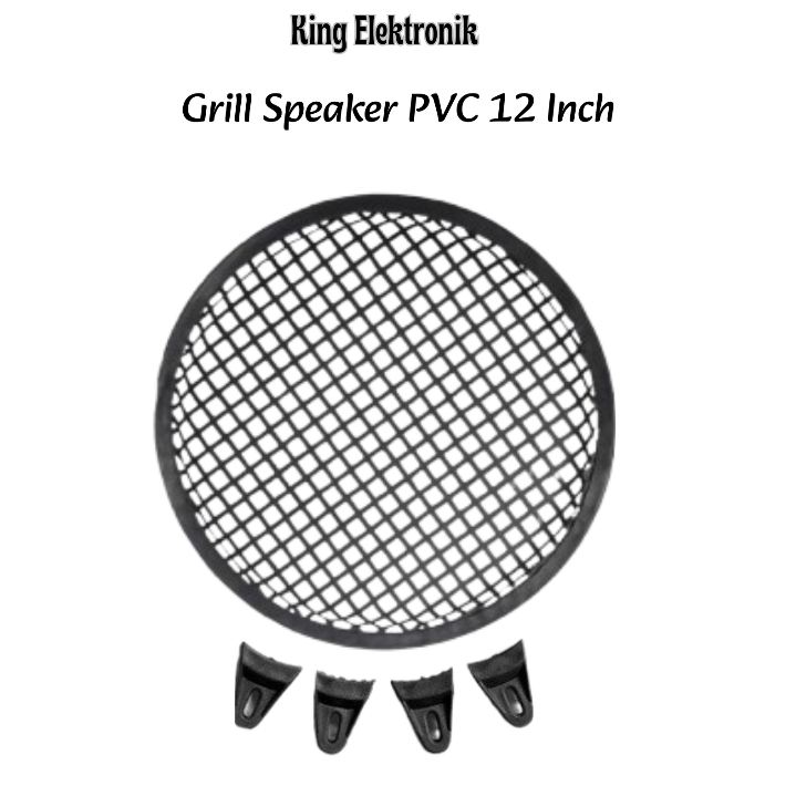 Grill Speaker 12 Inch PVC Grill Ram Tutup Speaker Pelindung Speaker 12Inch