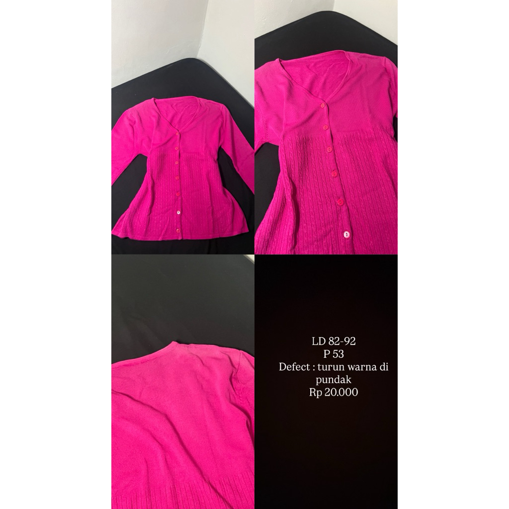 cardigan magenta