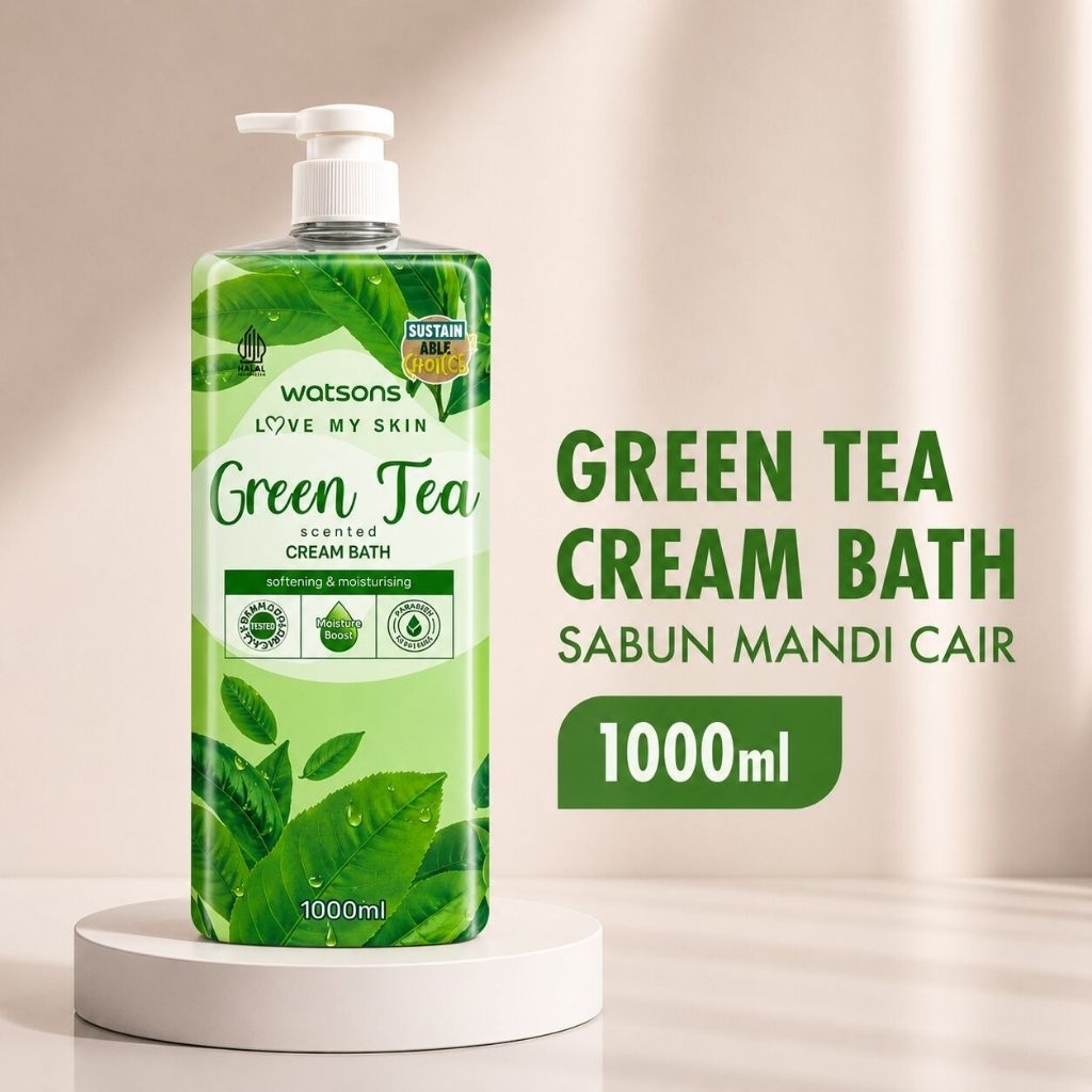 Watsons 1000ml Sabun mandi cair - Melembabkan, Menyegarkan, Aroma Buah