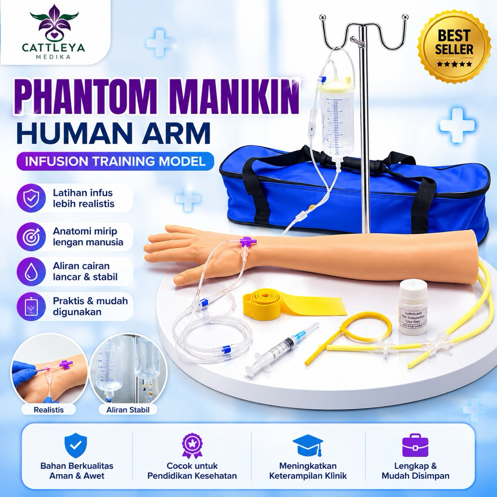 1 Set Manekin Lengan Infus Manekin Medis Silikon Manekin Lengan Manekin Tangan Infus Latihan Infus S