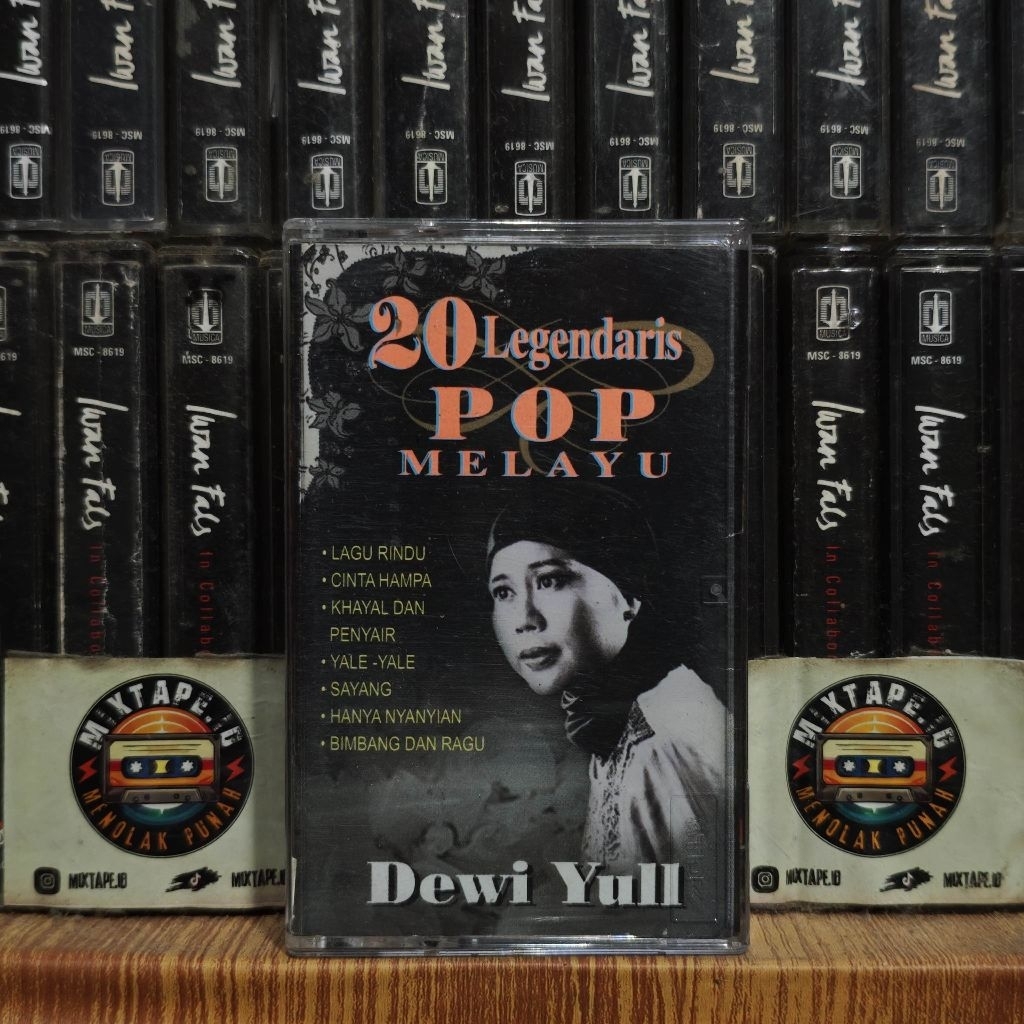 Kaset - Dewi Yull - 20 Legendaris Pop Melayu - Radio Tape - Kaset Pita - Radio - Pemutar Kaset - Ret