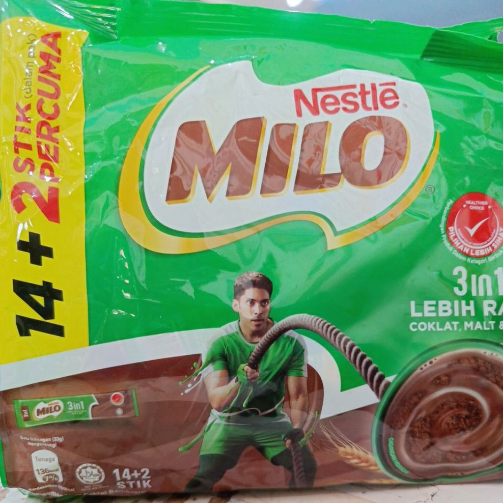 milo sachet 3in1 minuman serbuk coklat