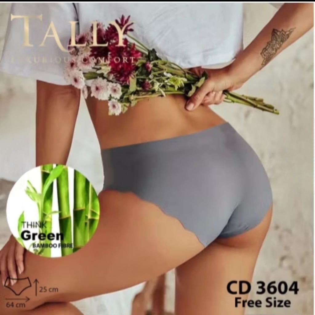 GROSIR 1 LUSIN ( 12 PCS ) CELANA DALAM CD TALLY 3604 - DALAMAN WANITA ANTI JIPLAK