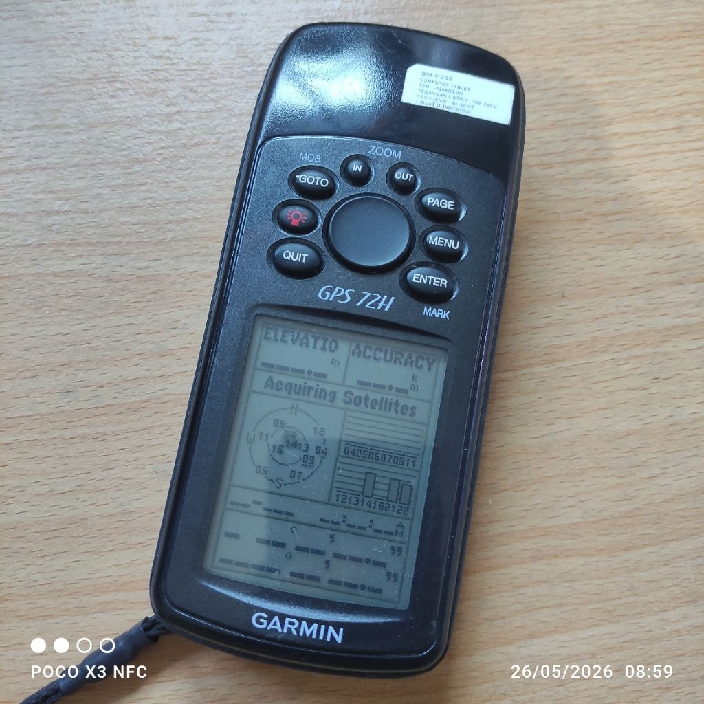 Garmin GPS 72H Cek Deskripsi