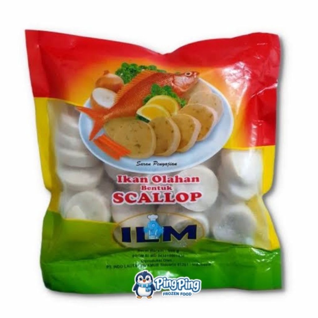 ILM Scallop Premium 500gr Daging Ikan Olahan Steamboat Hotpot Shabu Suki Tempura Seblak Frozen Food 