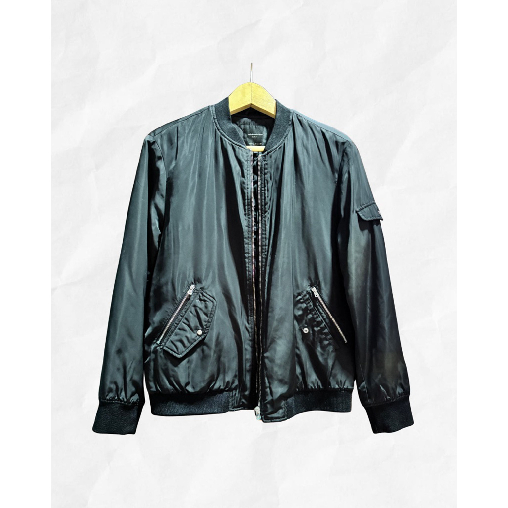 Bomber Jacket Preloved Zara (untuk Size mohon baca deskripsi/panduan ukuran)