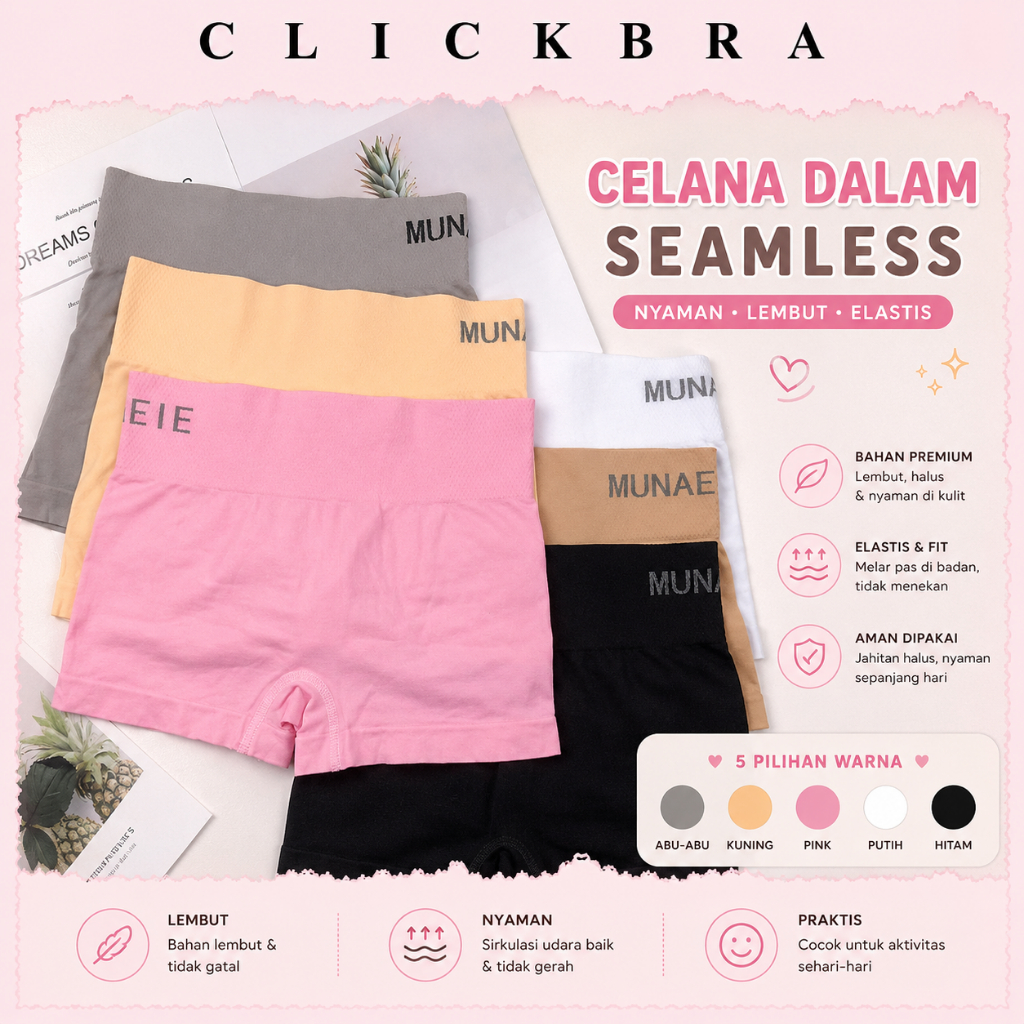 CLICKBRA | CP031 Celana pendek Wanita Short Boxer korset Munafie Slimming Celana