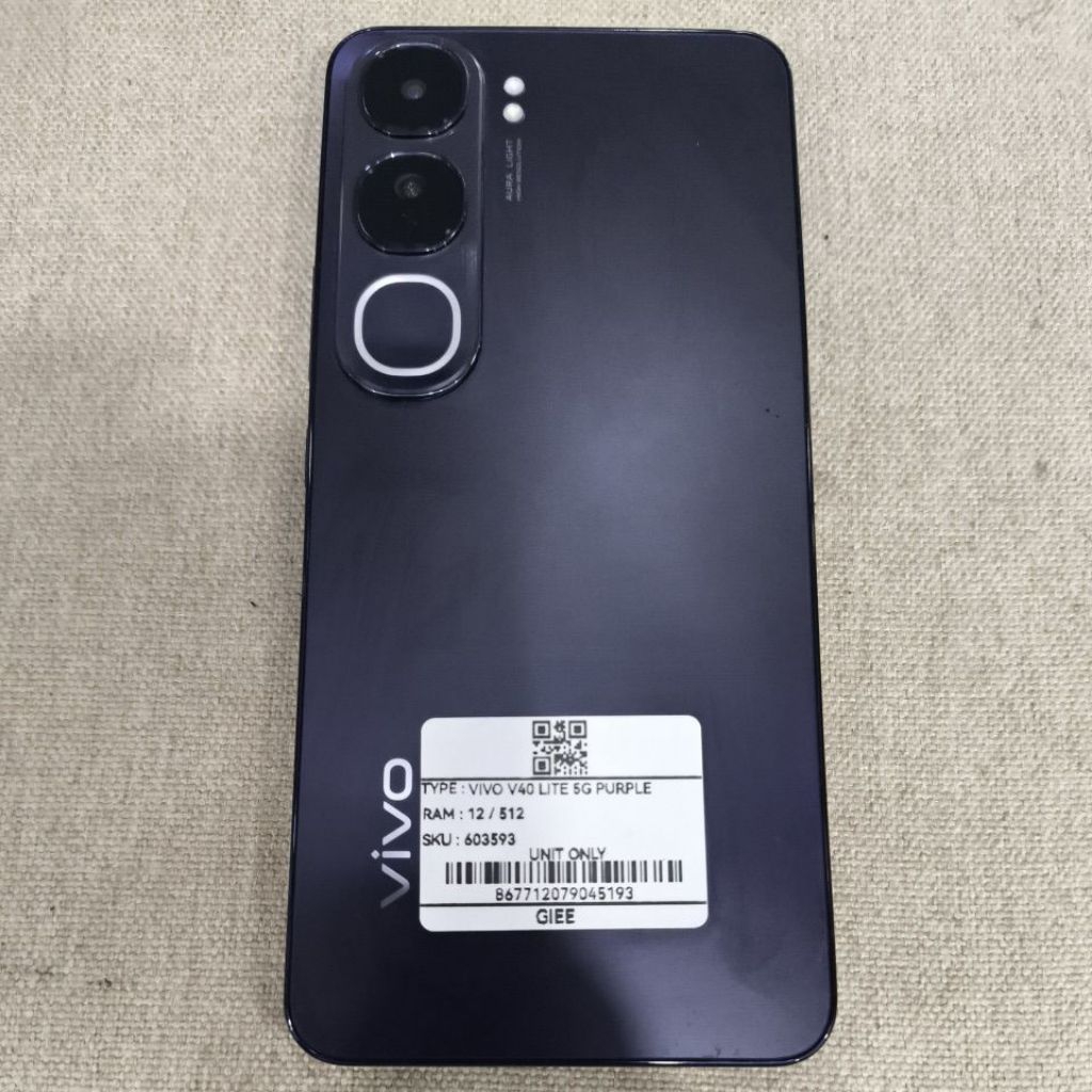 Handphone second normal Vivo V40 lite 4G 12+512GB original